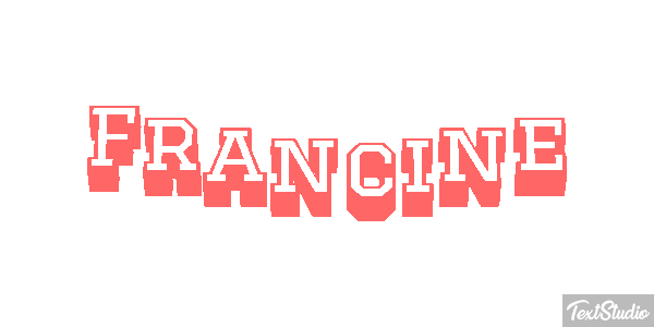 Francine Text effect