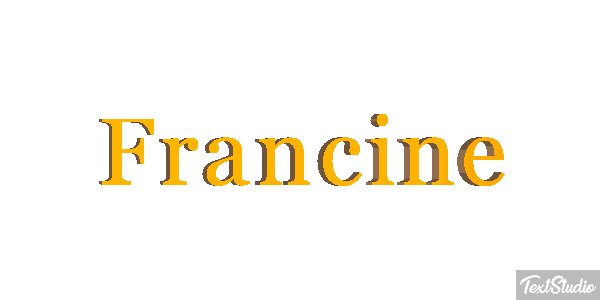 Francine Text effect