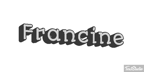 Francine Text effect