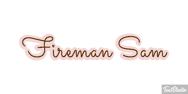 Fireman Sam Text effect