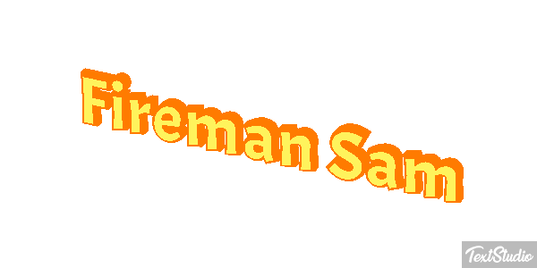 Fireman Sam Text effect