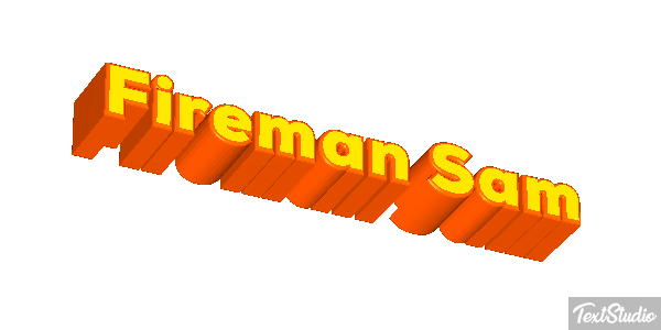 Fireman Sam Text effect