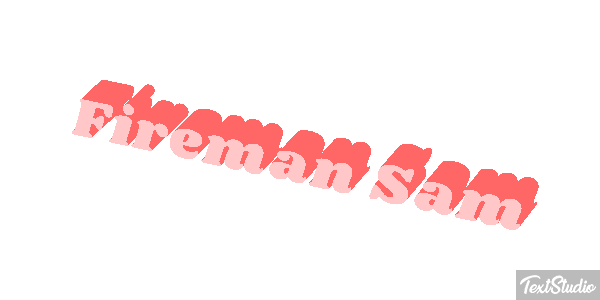 Fireman Sam Text effect