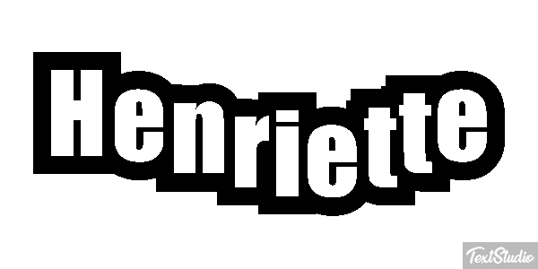 Henriette Текстовый эффект