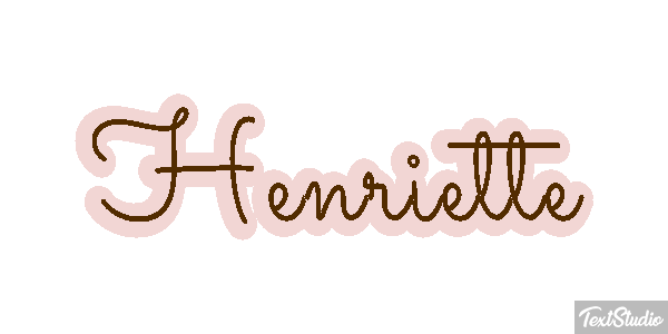 Henriette Текстовый эффект