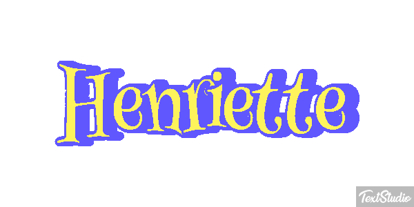 Henriette Текстовый эффект