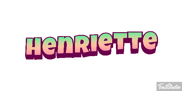 Henriette Текстовый эффект