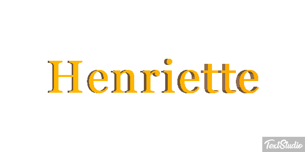 Henriette Текстовый эффект