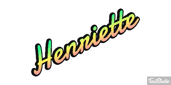 Henriette Текстовый эффект
