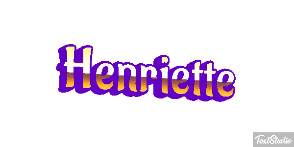 Henriette Текстовый эффект