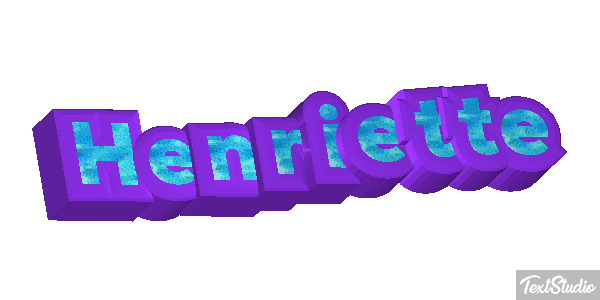 Henriette Текстовый эффект