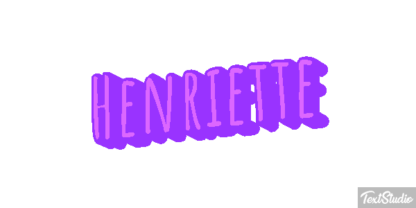Henriette Текстовый эффект