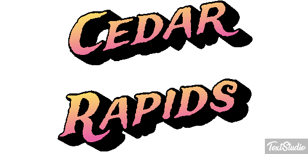 Cedar Rapids Tekst effect