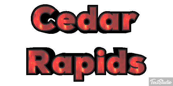 Cedar Rapids Tekst effect