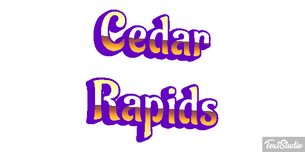 Cedar Rapids Tekst effect
