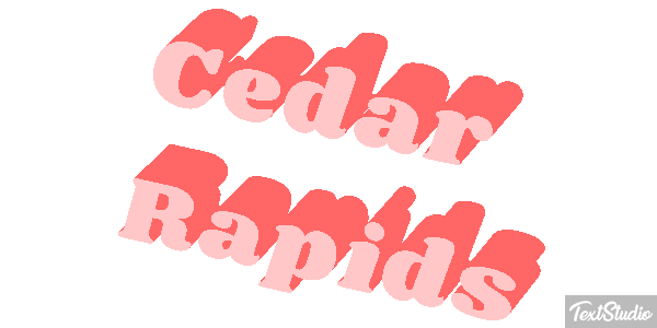 Cedar Rapids Tekst effect
