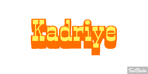 Kadriye Text effect