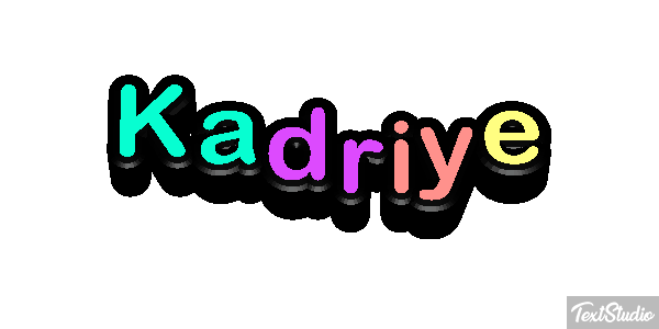 Kadriye Text effect