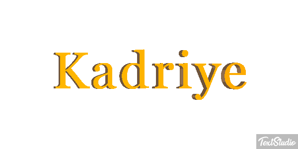 Kadriye Text effect