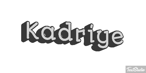 Kadriye Text effect