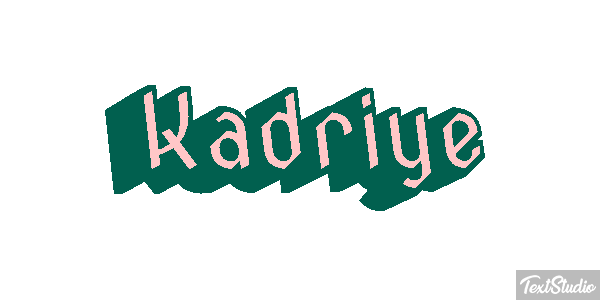 Kadriye Text effect