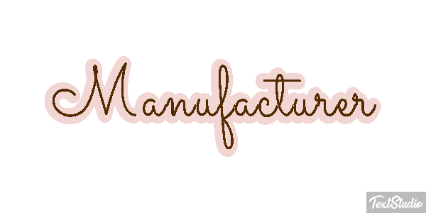 Manufacturer Effet de texte