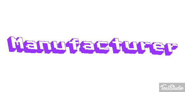 Manufacturer Effet de texte