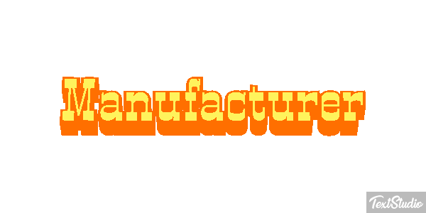 Manufacturer Effet de texte