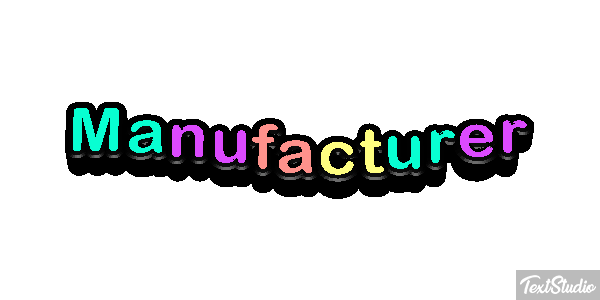 Manufacturer Effet de texte