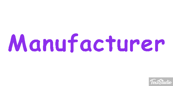 Manufacturer Effet de texte