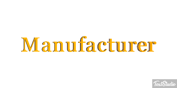 Manufacturer Effet de texte