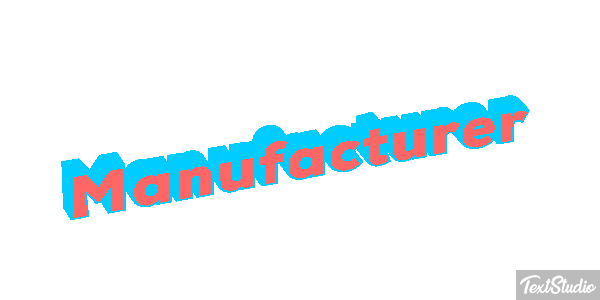 Manufacturer Effet de texte