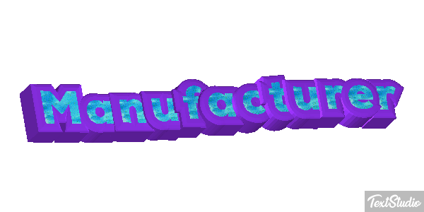 Manufacturer Effet de texte
