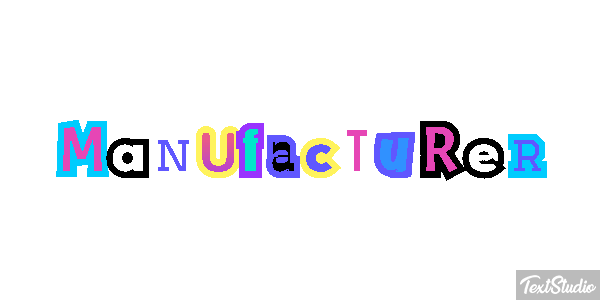 Manufacturer Effet de texte
