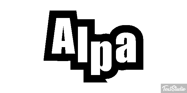 Alpa Text effect