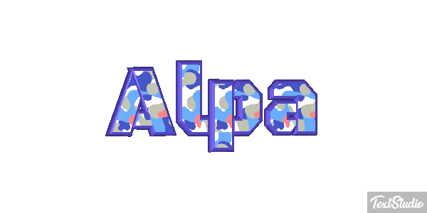Alpa Text effect