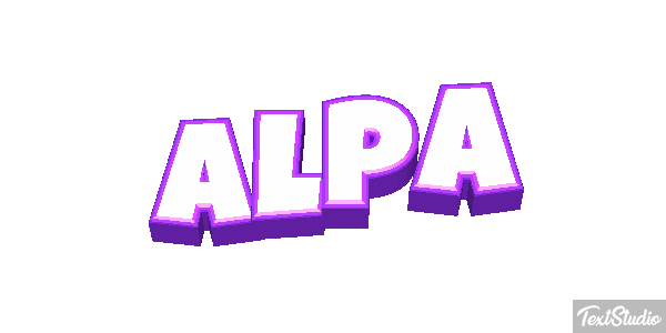 Alpa Text effect
