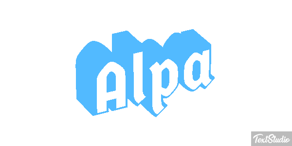 Alpa Text effect