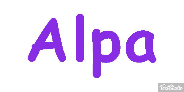 Alpa Text effect