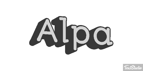 Alpa Text effect