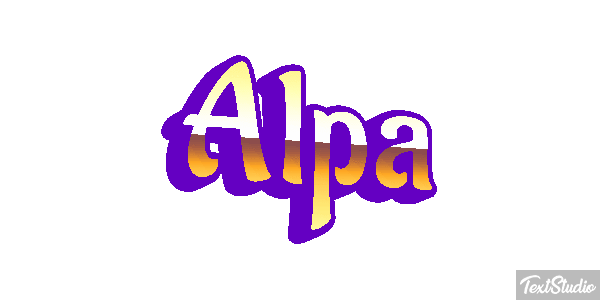 Alpa Text effect