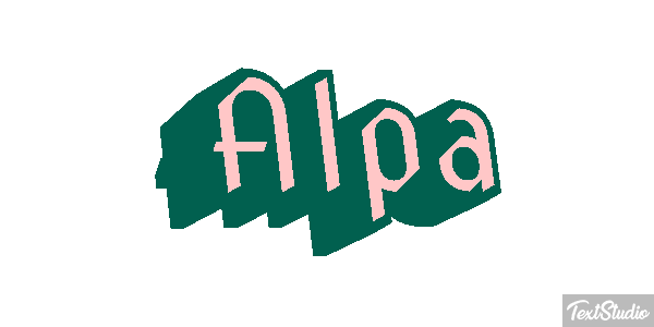 Alpa Text effect