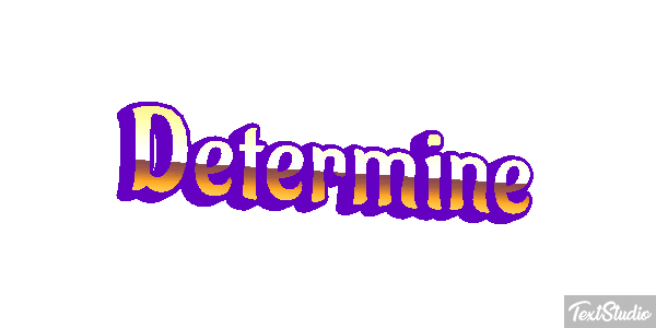 Determine Text effect