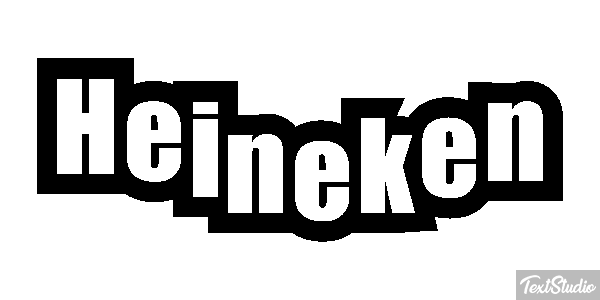 Heineken Text effect
