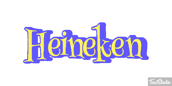 Heineken Text effect