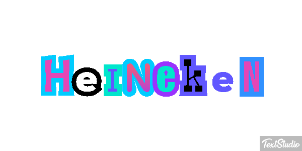 Heineken Text effect