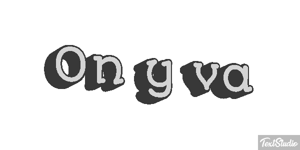 On y va Effet de texte