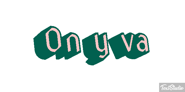 On y va Effet de texte