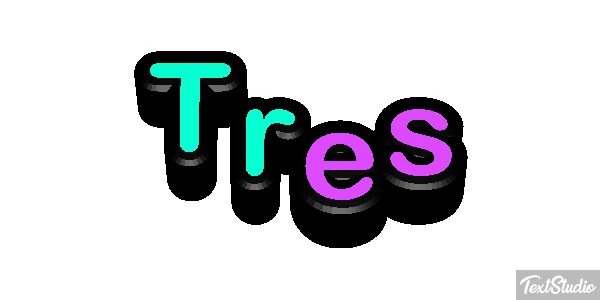 Três Effet de texte