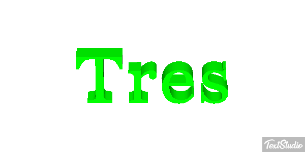 Três Effet de texte